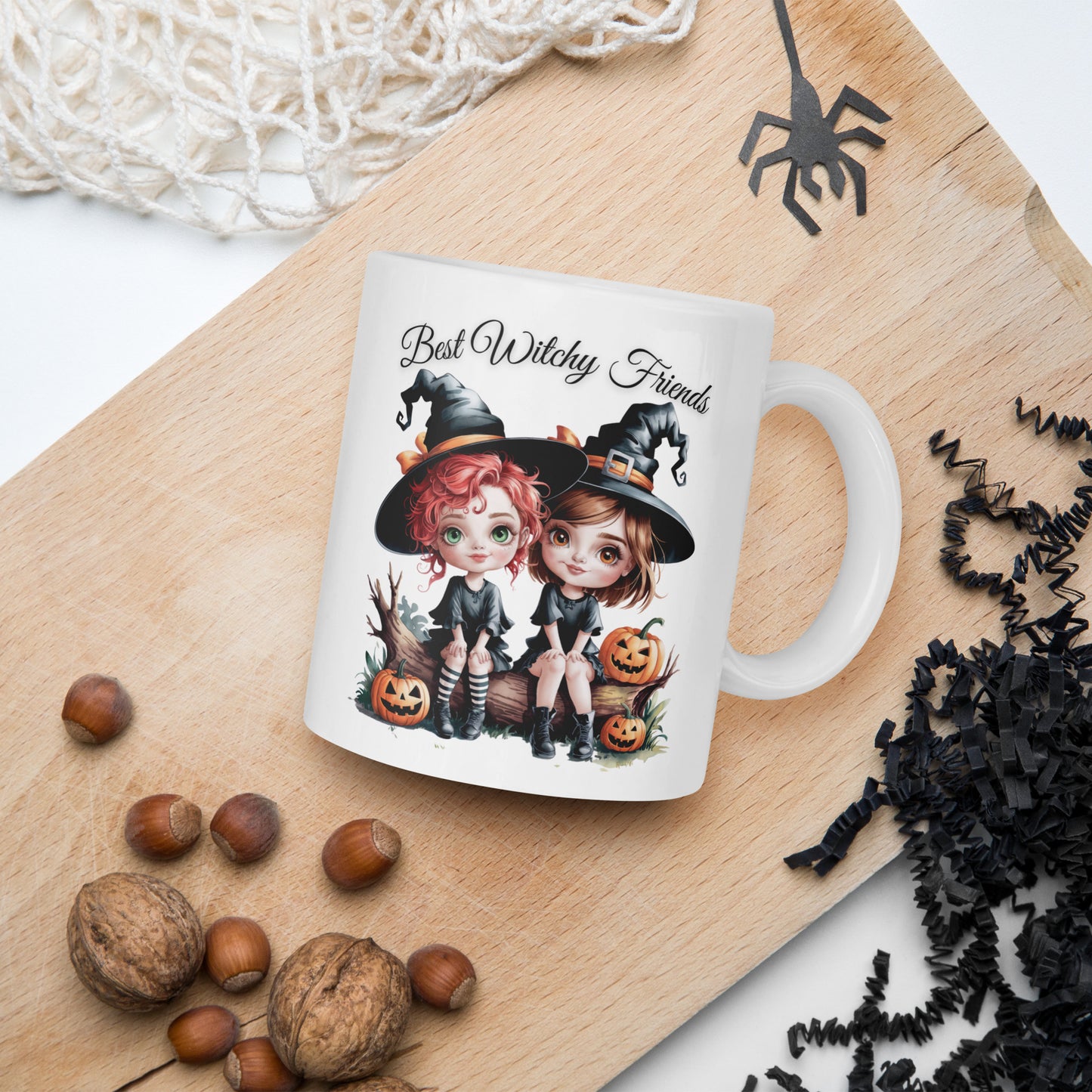 Best Witchy Friends Mug - A Spellbinding Gift for Your Best Friend - White glossy mug