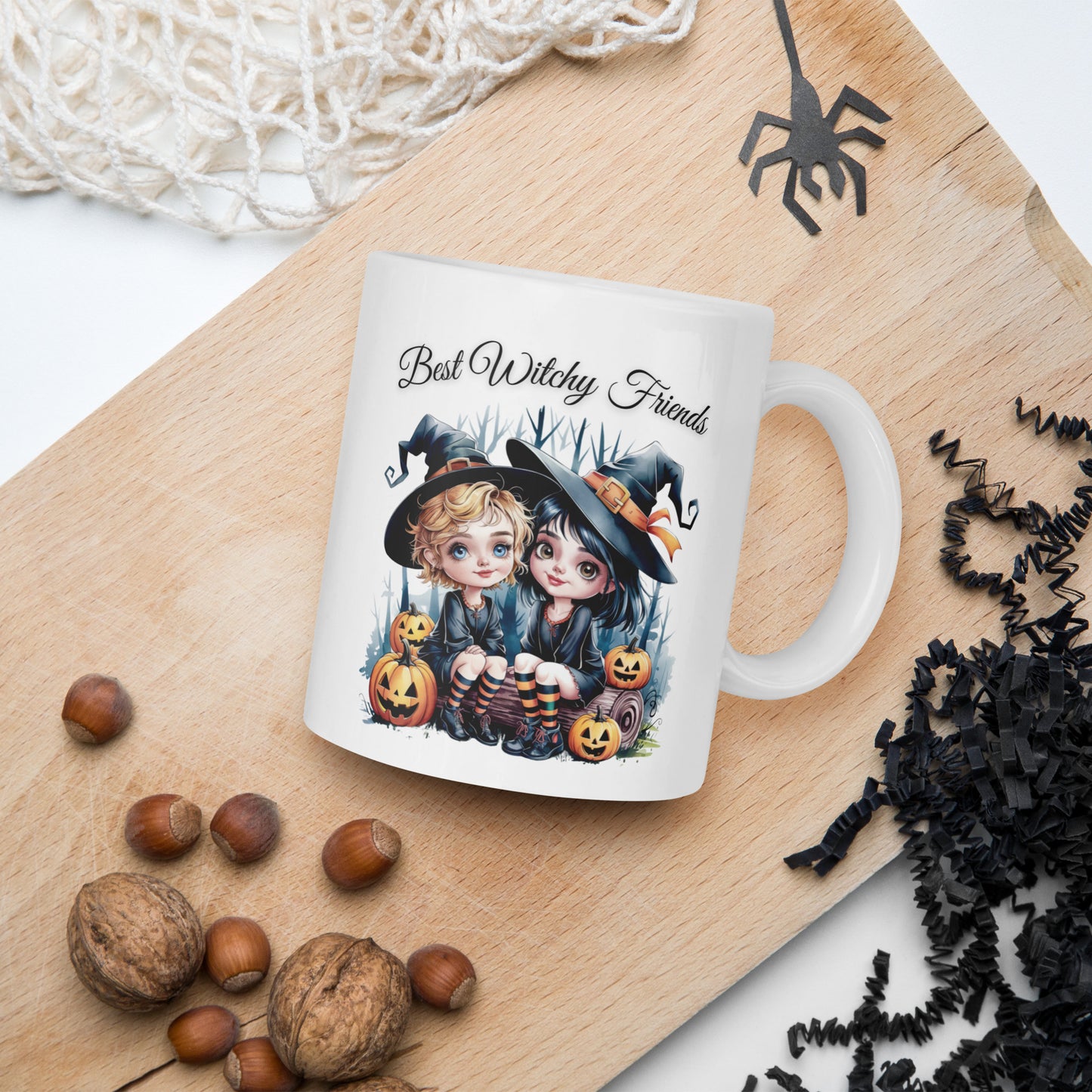 Best Witchy Friends Mug - A Spellbinding Gift for Your Best Friend - White glossy mug