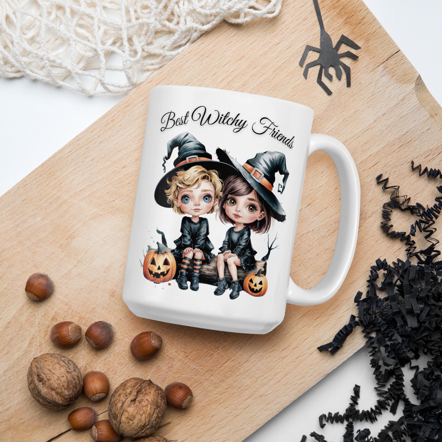 Best Witchy Friends Mug - A Spellbinding Gift for Your Best Friend - White glossy mug