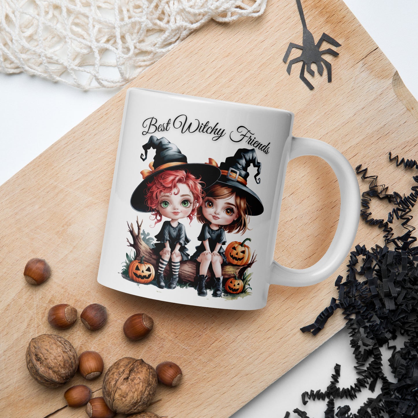 Best Witchy Friends Mug - A Spellbinding Gift for Your Best Friend - White glossy mug